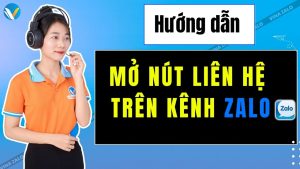 Mở nút liên hệ kênh Zalo